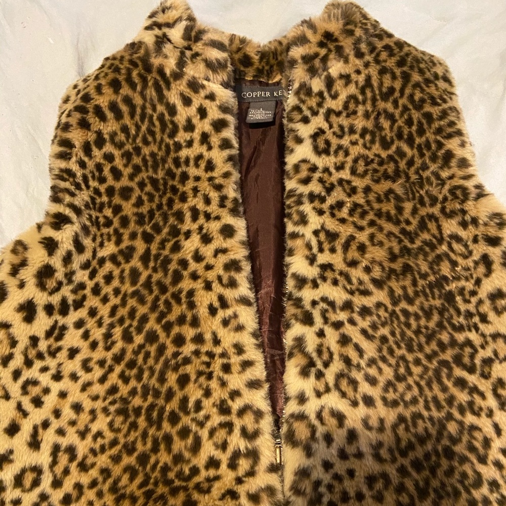 Faux fur vest